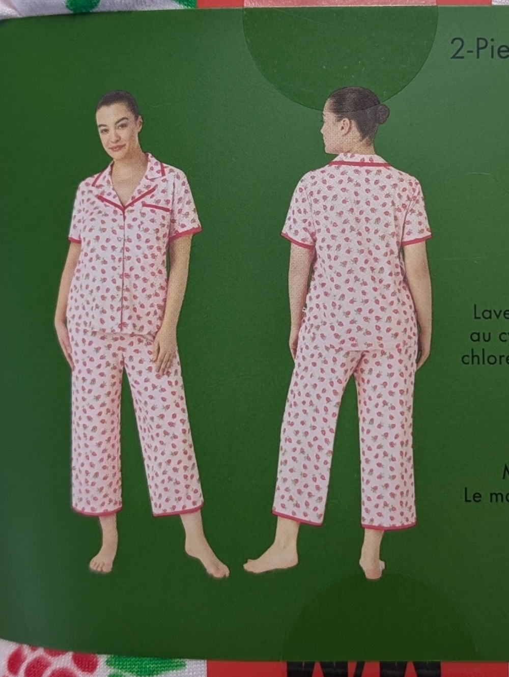 Kate Spade New York Raspberry Design Spring / Summer Pj Set ♠️ - Picture 4 of 9